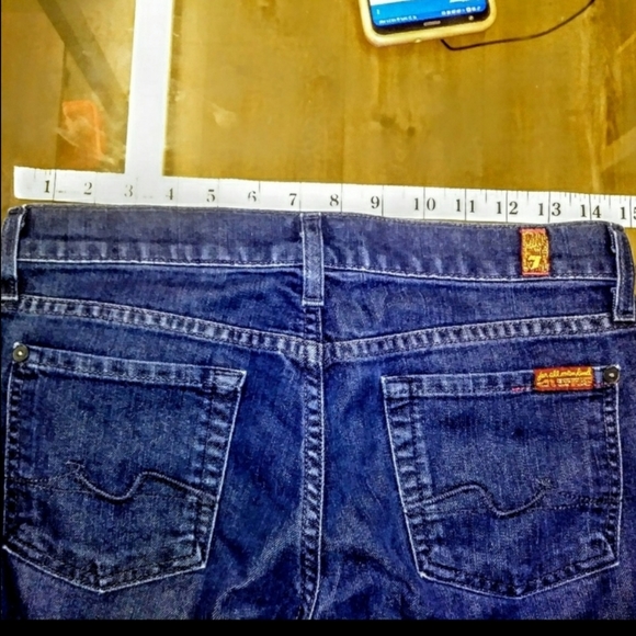 7 For All Mankind Jeans Lexie Petite Boot Cut Size 26 EUC - Picture 8 of 9